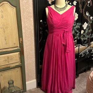 Hot pink formal gown/prom dress